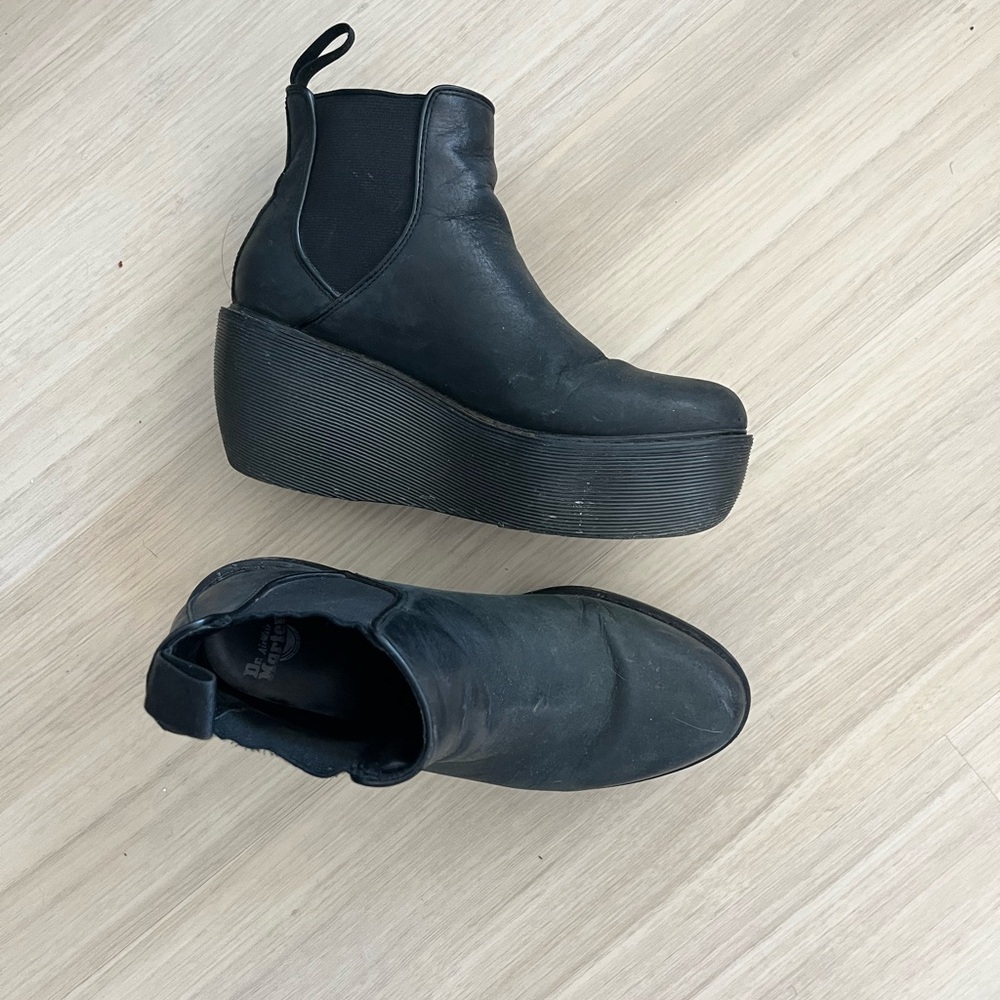 Black Platform Ankle Boots